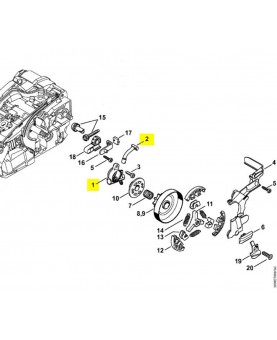Pompe a huile ms 150t 1146-640-3206. Pièce détachée Stihl / Vicking