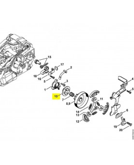 Vis sans fin 1146-640-7102. Pièce détachée Stihl / Vicking