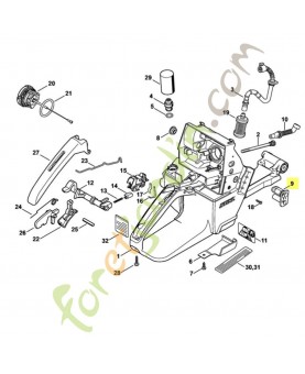 Douille Stihl ref.  1128-123-7502