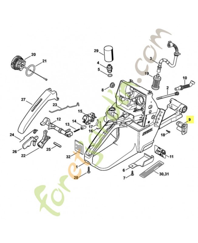 Douille Stihl ref.  1128-123-7502
