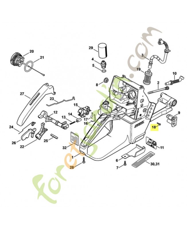 Vis parker 2.9 x 9.5 9099-021-1760. Pièce de rechange Sithl / Vicking