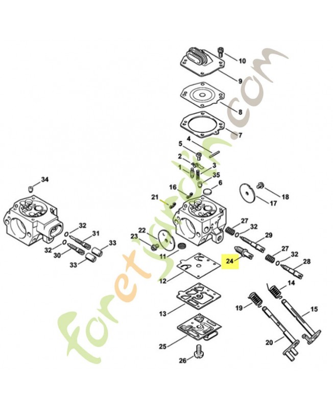 Vis reglage vitesse ralenti