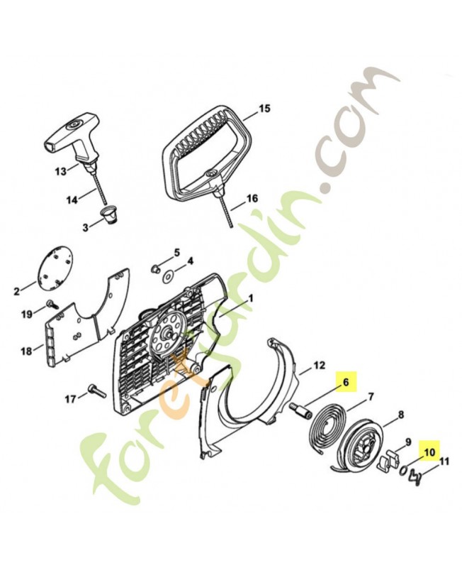 Axe 1128-080-6500. Pièce détachée Stihl / Vicking Axe 1128-080-6500. Pièce détachée Stihl / Vicking