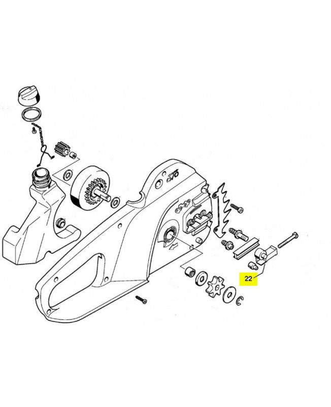 Couvercle Stihl réf 1123-664-2205- Pièce détachée Stihl