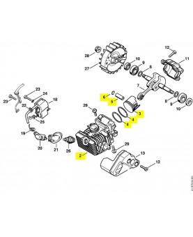 Repères 2 à 6 Cylindre