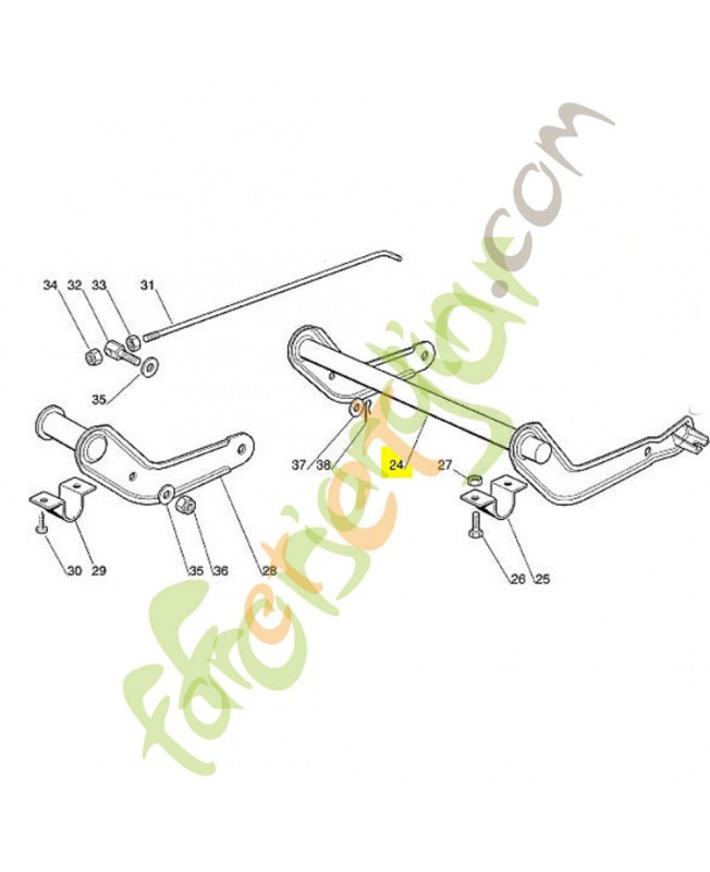 Levier de reglage 6125-700-2900 Levier de reglage 6125-700-2900