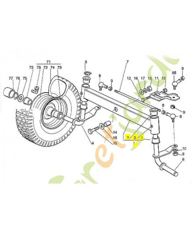 Axe 6125-700-2400