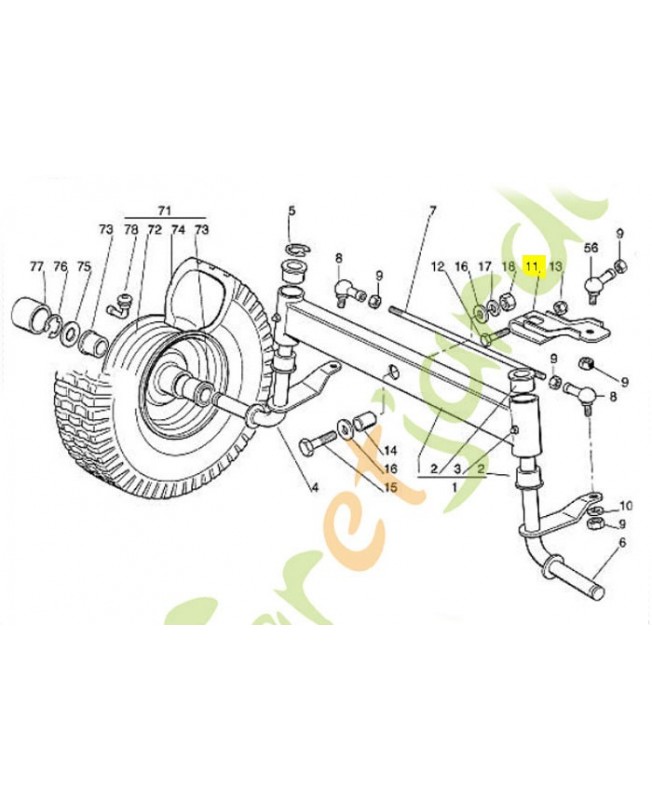 Levier 6125-703-6700