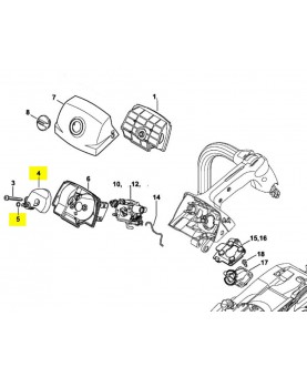 Chicane 1145-120-4100. Pièce détachée Stihl / Vicking