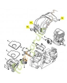 Capot moteur Stihl réf 1130-140-4714 - Pièce de détachée Sithl / Vicking