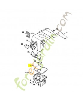 Filtre a air 1130-124-0800. Pièce détachée Stihl