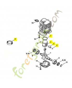 Piston complet d.37 mm 1130-030-2014