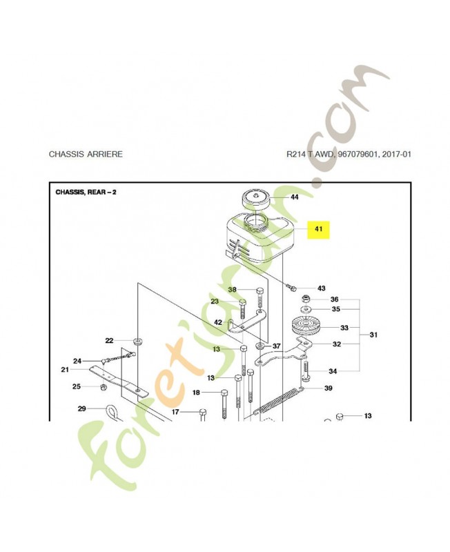 Reservoir. Pièce de rechange Husqvarna reférence 544100101