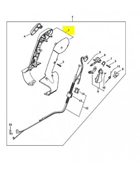 Monture poignee . Pièce de rechange Sithl / Vicking Remplace références 4282-791-0804 et 4282-791-0803