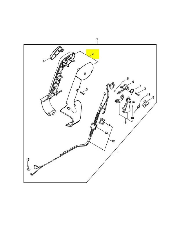 Monture poignee . Pièce de rechange Sithl / Vicking Remplace références 4282-791-0804 et 4282-791-0803