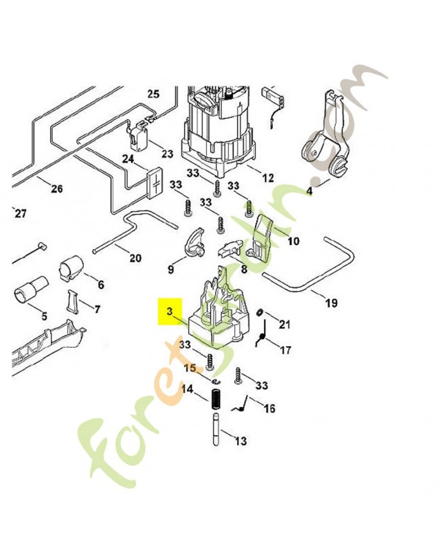 Garniture. Pièce de rechange Sithl / Vicking référence 6460-432-1900