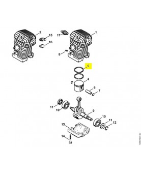 Segment d. 40 mm 1123-034-3005. Pièce détachée Stihl