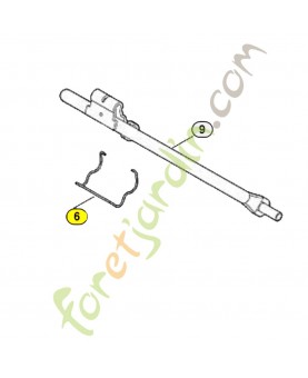 Etrier de fixation 6242-716-6500 stihl. Pièce de rechange Sithl 