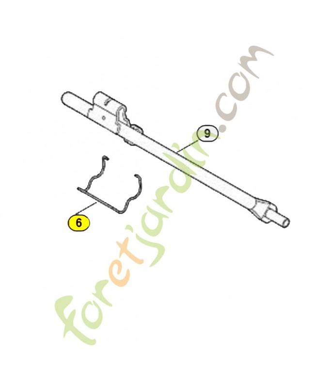 Etrier de fixation 6242-716-6500 stihl. Pièce de rechange Sithl 