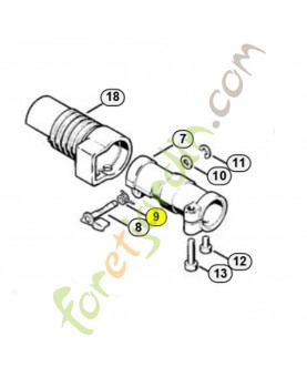 Ressort coude 4132-162-7800 stihl. Pièce de rechange Sithl