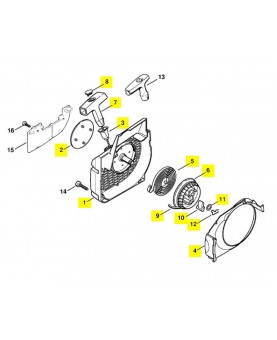 Lanceur 1123-120-0631 pour tronçonneuse stihl