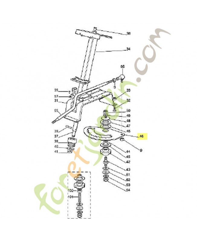 Segment dente 6125-703-4800. Pièce de rechange Sithl / Vicking Segment dente 6125-703-4800. Pièce de rechange Sithl / Vicking