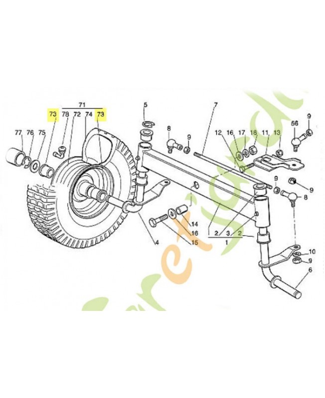 Roulement 6125-760-6500. Pièce de rechange Sithl / Vicking