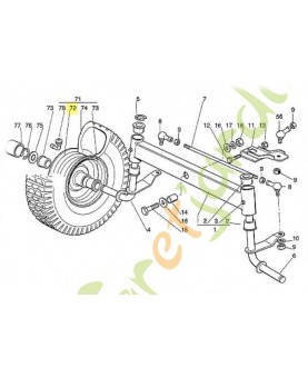 Jante avant mt 540 6125-760-3900. Pièce de rechange Sithl / Vicking