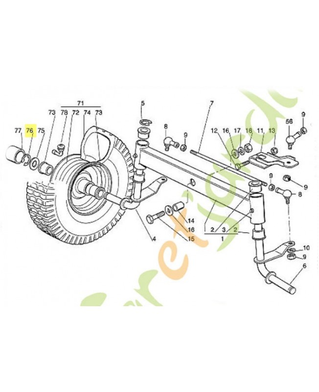 Rondelle d'arret a15 9460-624-1500 STIHL