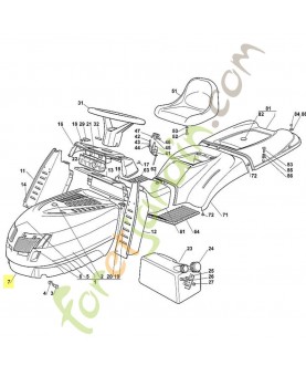 capot inferieur 6151-706-5600 adaptable