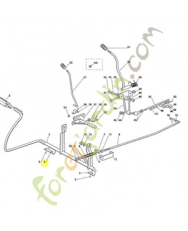 Cuvette de roulement 6125-704-1705 adaptable stihl