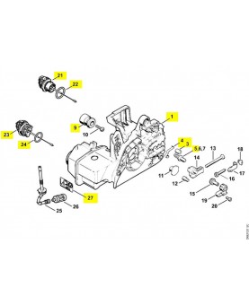 Repères 1-3 à 5-8-21 à 24 et 27 Carter