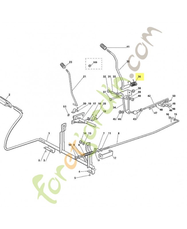Ressort de torsion 6125-704-3920 stihl