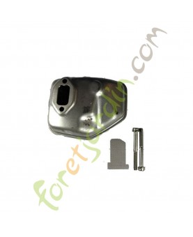 Silencieux . Pièce de rechange Husqvarna Remplace référence 537039401 et 537039404 et 503852771