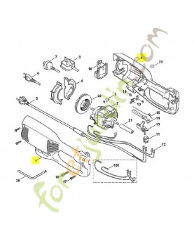 Carter moteur te 700. Pièce de rechange Sithl / Vicking référence 6440-790-1410