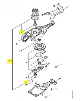 Moteur electrique stihl ref. 4859-600-0202 remplace référence 4859-600-0200