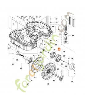 roue robot Pièce de rechange Husqvarna référence 579457101