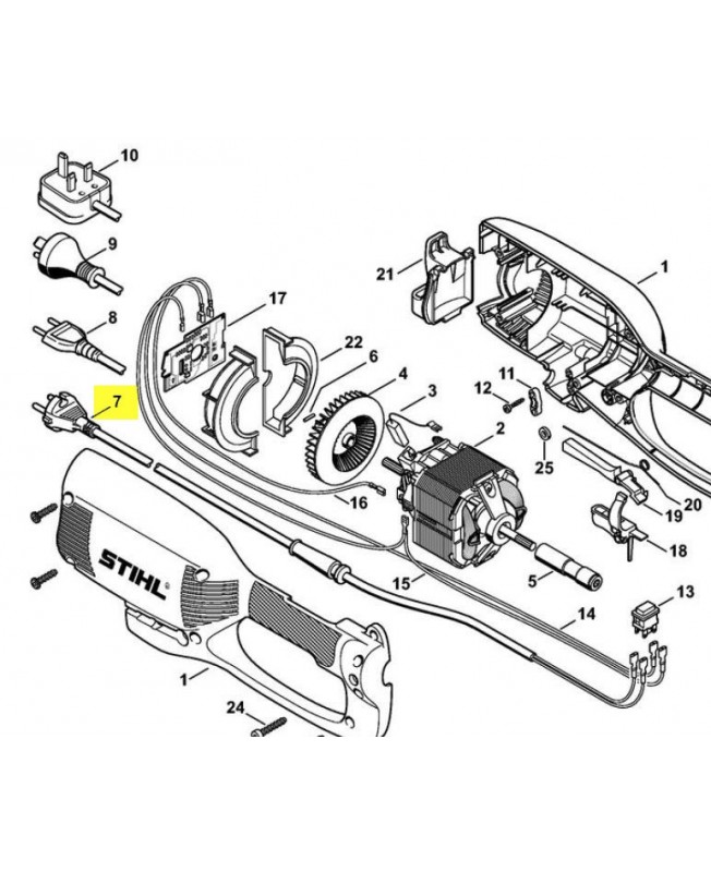 Cable electrique. Pièce de rechange Sithl / Vicking référence 6440-440-2001