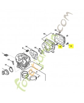 Vis cylindrique is-m 5 x 25.. Pièce détachée Stihl référence 9022-371-1053