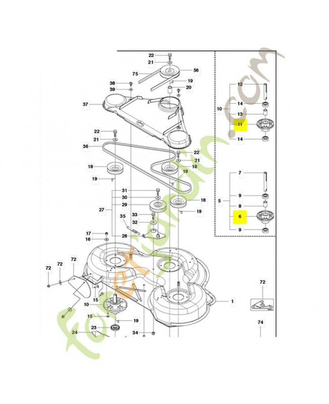 Remplace référence 544067801 et 535503401