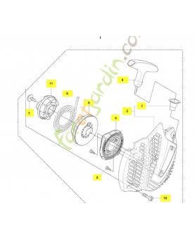 Lanceur husqvarna ref. 516020706 Remplace la référence 516020702 ; 516020704