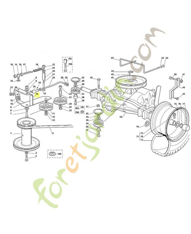 Douille 6125-704-3200 adaptable stihl 