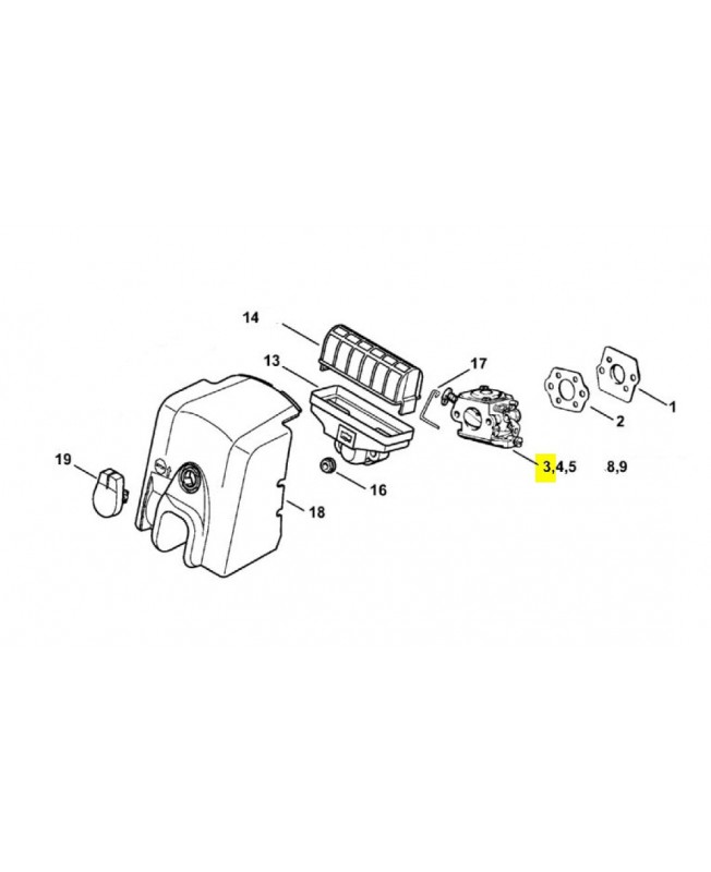Carburateur stihl 1123-120-0631 pour Tronçonneuse Stihl