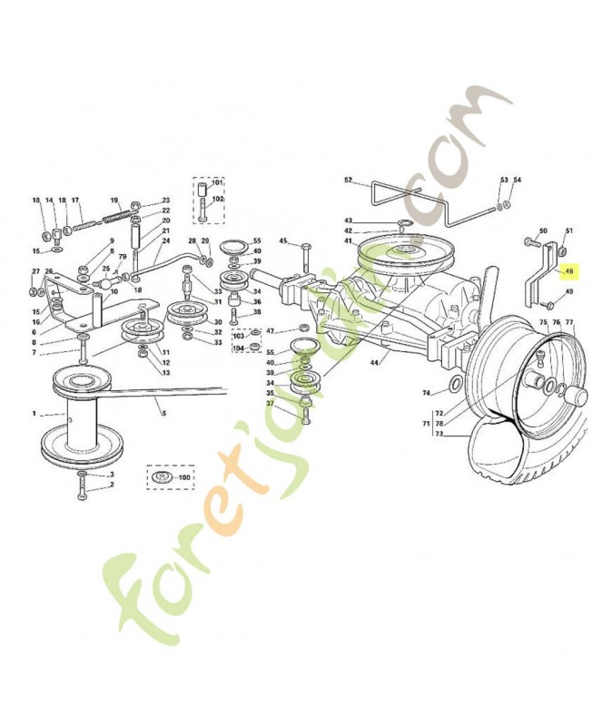 Support 6125-701-4100 adaptable stihl
