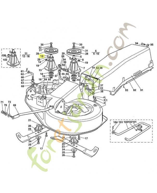Arbre droit 6125-702-0705 adaptable stihl Arbre droit 6125-702-0705 adaptable stihl
