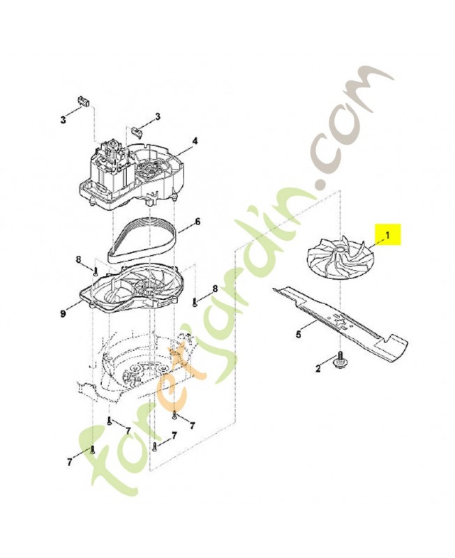 Support ventilateur. Pièce de rechange Sithl / Vicking référence 6310-702-5000 Support ventilateur. Pièce de rechange Sithl / Vicking référence 6310-702-5000