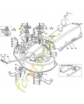 Poulie 6125-700-2540 adaptable stihl