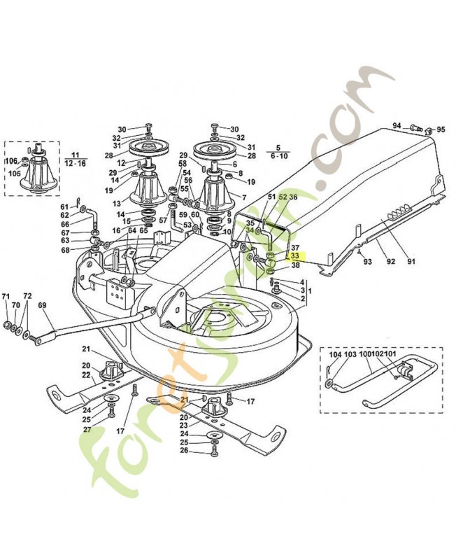 Boulon 6125-703-9020 adaptable stihl