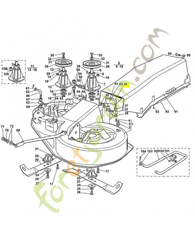 Pièce de raccordement 6125-703-5800 adaptable stihl