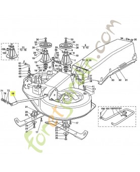 Support 6125-700-6830 adaptable stihl